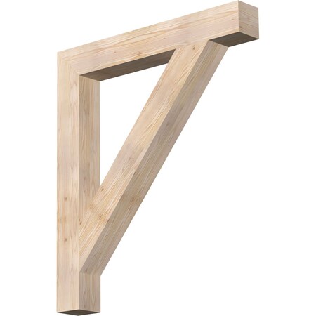 Ekena Millwork Traditional Block Smooth Bracket, Douglas Fir, 5 1/2"W x 42"D x 48"H BKT06X42X48TRA05SDF